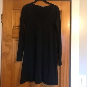 Simple, long sleeve t-shirt dress